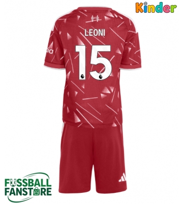 Liverpool Giovanni Leoni #15 Replik Heimtrikot Kinder 2026-27 Kurzarm (+ Kurze Hosen)